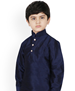 Picture of Admirable Navy Blue Kids Kurta Pyjama