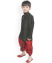 Picture of Marvelous Black Kids Kurta Pyjama