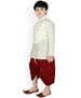 Picture of Alluring Off-White Kids Kurta Pyjama