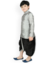 Picture of Classy Gray Kids Kurta Pyjama