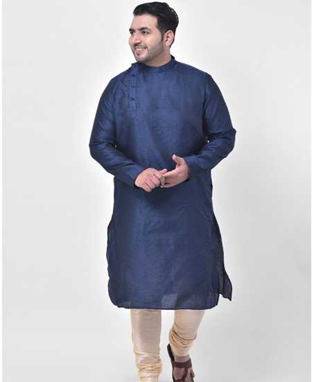 Picture of Charming Navy Blue Kurtas