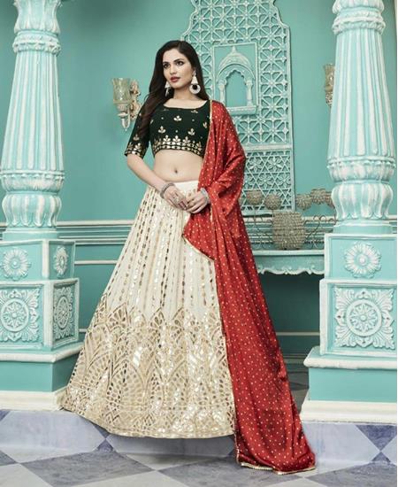 Picture of Charming Off-White Lehenga Choli