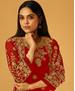 Picture of Fine Red Straight Cut Salwar Kameez