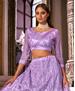 Picture of Sightly Purple Lehenga Choli