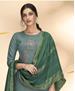 Picture of Stunning Teal Blue Readymade Salwar Kameez