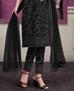 Picture of Pretty Black Straight Cut Salwar Kameez