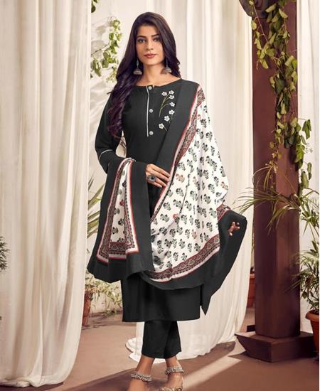 Picture of Classy Black Readymade Salwar Kameez