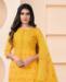 Picture of Pleasing Yellow Casual Saree