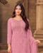 Picture of Comely Pink Straight Cut Salwar Kameez