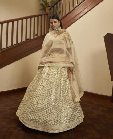 Picture of Beauteous Beige Lehenga Choli