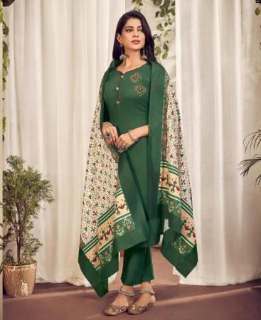 Picture of Marvelous Green Readymade Salwar Kameez