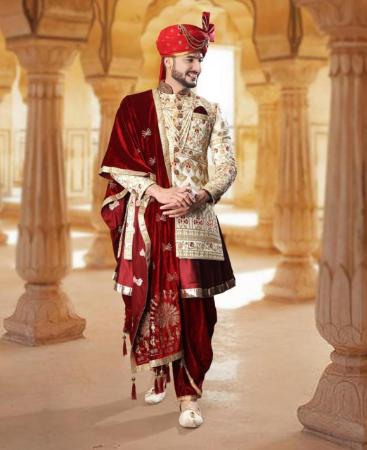 Picture of Lovely Cream Sherwani