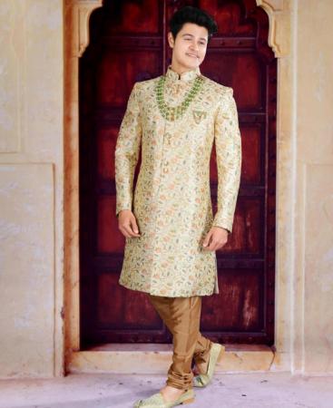 Picture of Resplendent Cream Sherwani