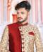 Picture of Stunning Maroon Sherwani