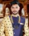 Picture of Superb Cream Blue Sherwani