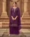 Picture of Beautiful Purple Straight Cut Salwar Kameez