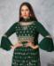 Picture of Ravishing Green Straight Cut Salwar Kameez