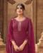 Picture of Taking Burgundy Straight Cut Salwar Kameez