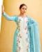 Picture of Charming Blue Straight Cut Salwar Kameez