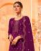 Picture of Enticing Purple Straight Cut Salwar Kameez