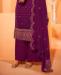 Picture of Enticing Purple Straight Cut Salwar Kameez