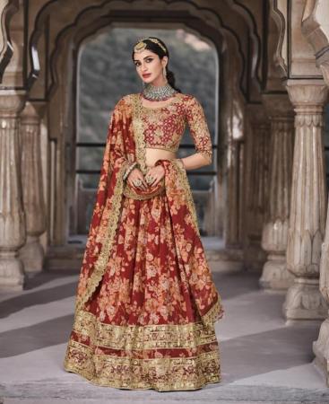 Picture of Sublime Red Lehenga Choli