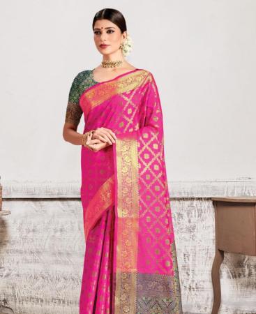 Picture of Graceful Pink Casual Saree