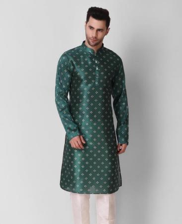 Picture of Appealing Teal Blue Kurtas