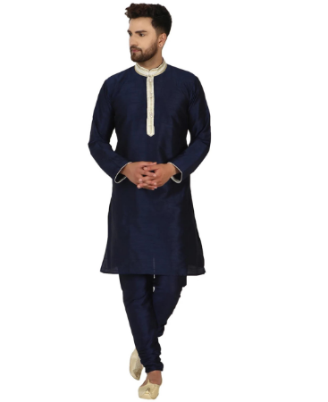 Picture of Pleasing Navy Blue Kurtas