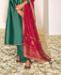 Picture of Beautiful Rama Green Straight Cut Salwar Kameez