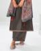 Picture of Elegant Dark Brown Straight Cut Salwar Kameez