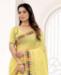 Picture of Elegant Yellow Georgette Saree