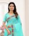 Picture of Beauteous Sky Blue Georgette Saree