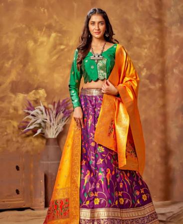 Picture of Appealing Purple Lehenga Choli