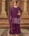 Picture of Classy Wine Straight Cut Salwar Kameez