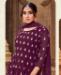 Picture of Classy Wine Straight Cut Salwar Kameez