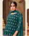 Picture of Stunning Teal Green Straight Cut Salwar Kameez