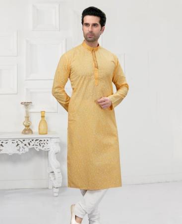 Picture of Graceful Light Yellow Kurtas