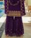 Picture of Pleasing Purple Straight Cut Salwar Kameez