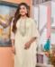 Picture of Classy Cream Straight Cut Salwar Kameez