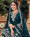 Picture of Grand Teal Straight Cut Salwar Kameez