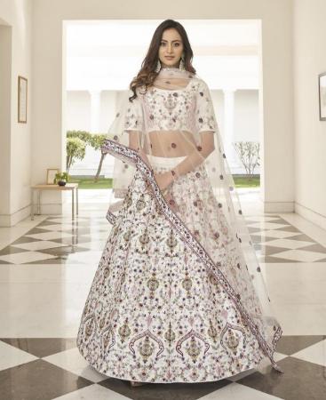 Picture of Pleasing White Lehenga Choli