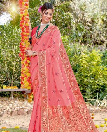 Picture of Excellent Pink Casual Saree