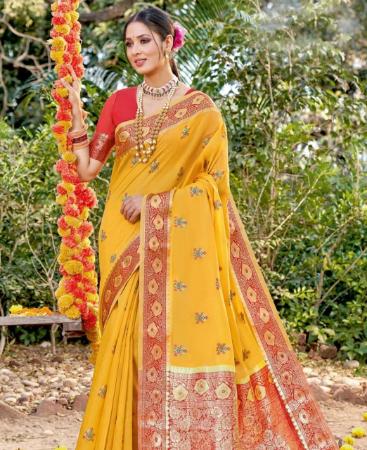 Picture of Stunning Mustard Casual Saree