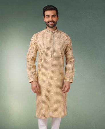 Picture of Well Formed Beige Kurtas