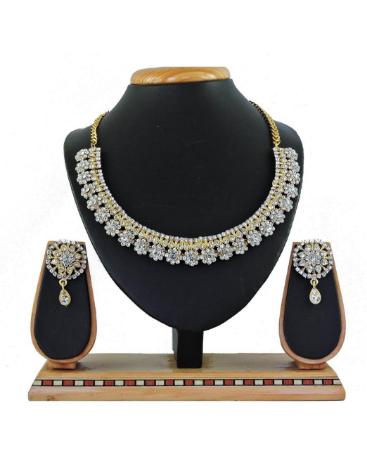 Picture of Magnificent Golden & White Necklace Set