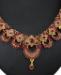 Picture of Elegant Maroon & Golden Necklace Set