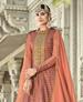 Picture of Lovely Rust Party Wear Salwar Kameez