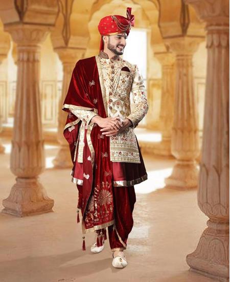 Picture of Lovely Cream Sherwani