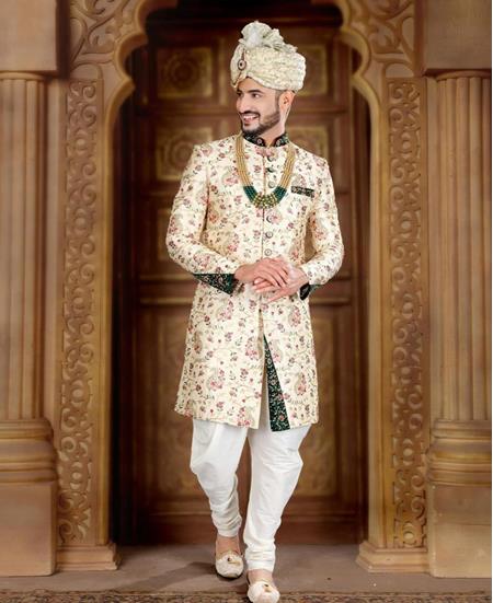 Picture of Taking Cream Sherwani